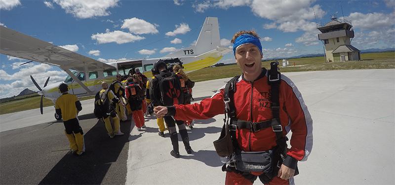 Taupo Skydiving before take off